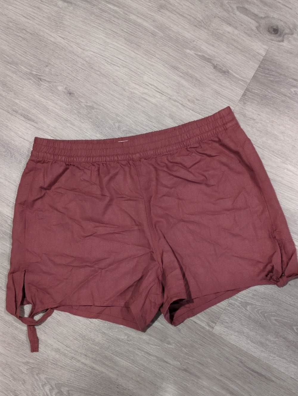 Madewell Mauve Elastic-Waist  Shorts Medium